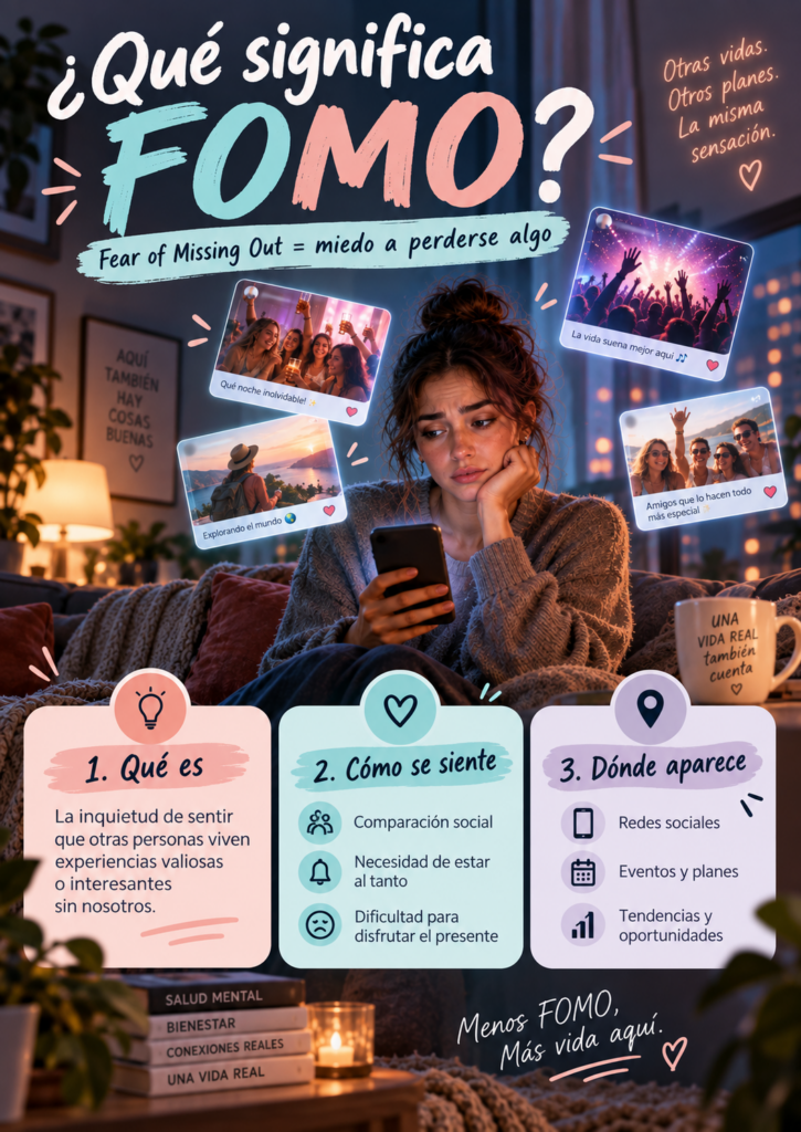 Qué significa FOMO y cómo se manifiesta en la vida cotidiana